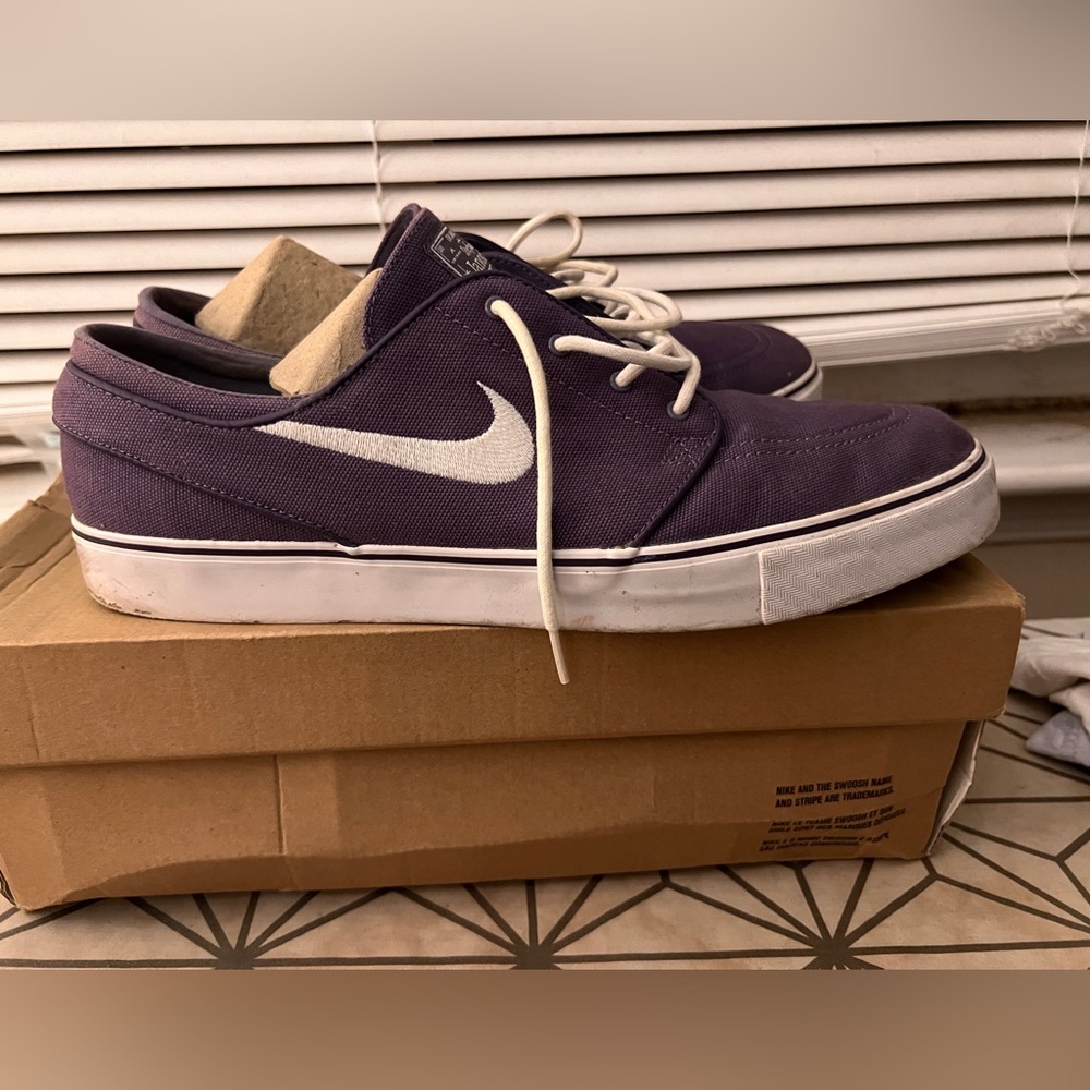 Nike SB Zoom Stefan Janoski Skate Shoes Sneakers Purple White- Men’s size 13